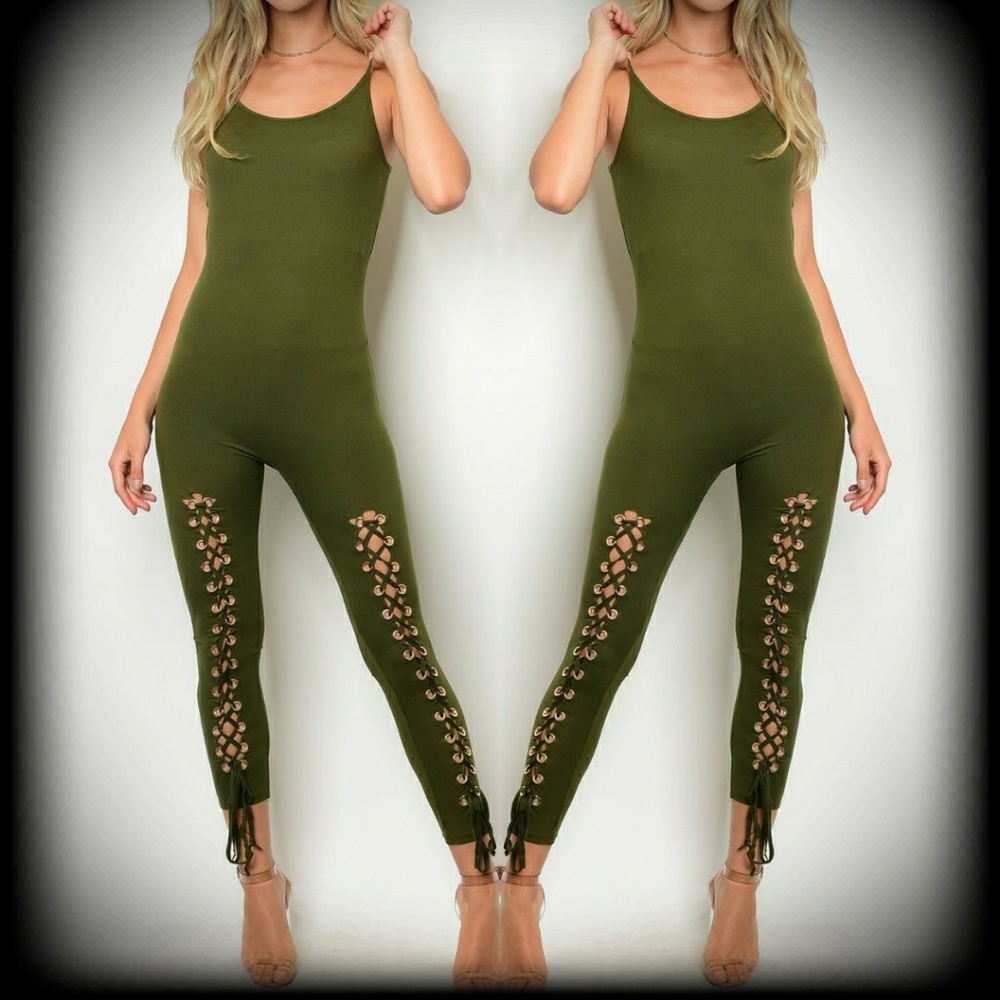 Olive green jumpsuit